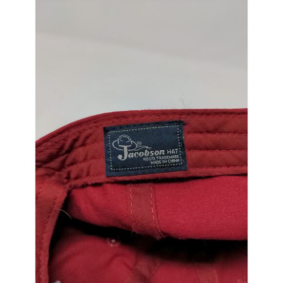 Cedar Point Slideback Hat Embroidered Logo Red Jacobson Cap Adjustable - Picture 9 of 9